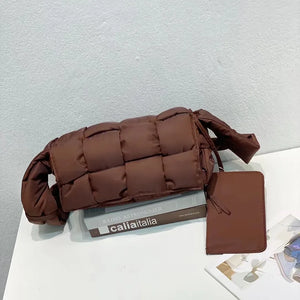 Tofu Pillow Bag Nylon Crossbody Casual Shoulder Purse Handbag