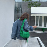 Tofu Pillow Bag Nylon Crossbody Casual Shoulder Purse Handbag