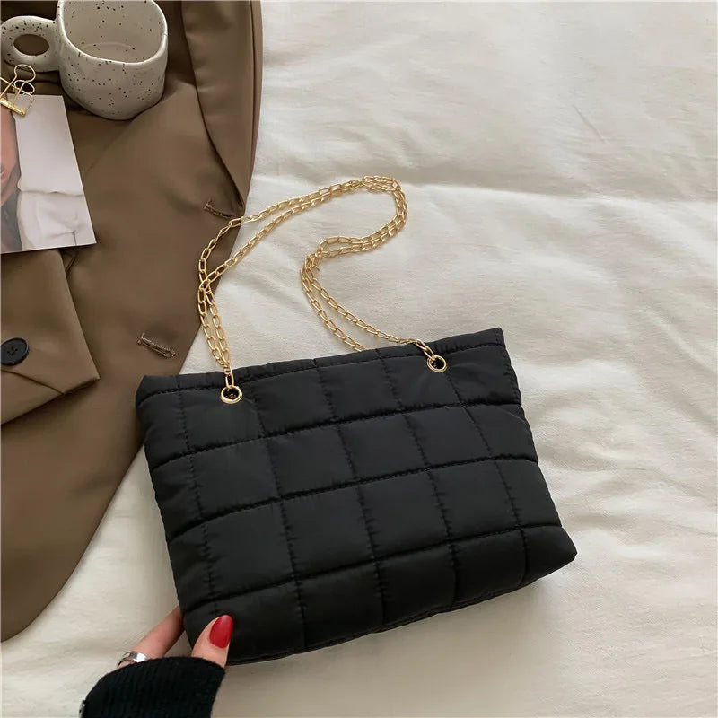 Winter Chain Crossbody Bag High Capacity Shoulder Bags For Wom