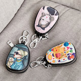 Small Leather Key Wallet Housekeepers Key Holder Case