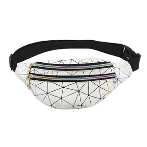 Women Laser Fanny Pack Belt Bag Phone Pouch Cross Body Bag