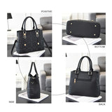 Plaid Leather Women Shoulder Bag High-capacity Messenger Clutch Handbag