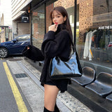 Patent Leather Women Handbag PU Leather Underarm Shoulder Bag