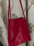 Vintage Patent Shoulder Bag for Women