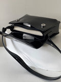 Red Patent Leather Sling Bag PU Crossbody Shoulder Messenger Bag