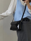 Red Patent Leather Sling Bag PU Crossbody Shoulder Messenger Bag