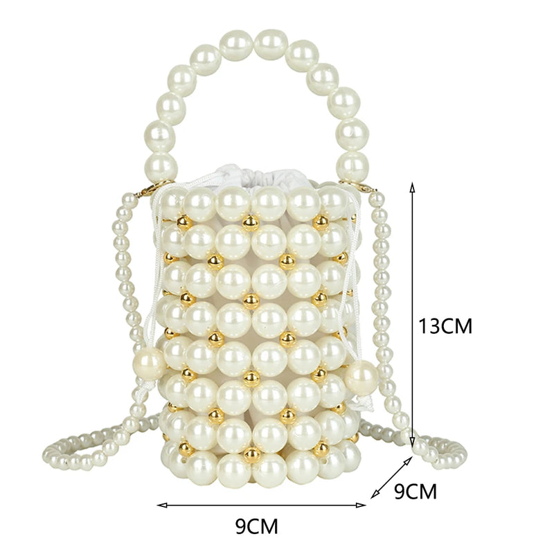 Beaded Shoulder Bag Mini Crossbody Clutches Purse Streetwear
