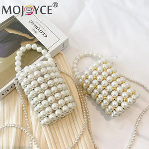Beaded Shoulder Bag Mini Crossbody Clutches Purse Streetwear