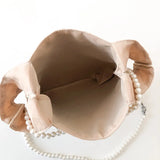 Pearls Chains Shoulder Bag Crossbody Purse Small Messenger Handbag Totes