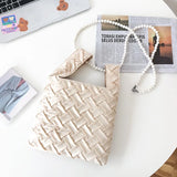 Pearls Chains Shoulder Bag Crossbody Purse Small Messenger Handbag Totes