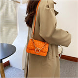 Pearls Hasp Shoulder Bag for Women PU Leather Handbags