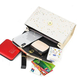 Sequin Leather Crossbody Bag Women Lady Messenger Purse Clutch