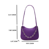 Pentalobe Chain Handbag Women Nylon Solid Messenger Bag Lady Crossbody Bags