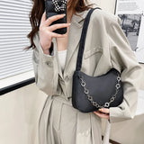 Pentalobe Chain Handbag Women Nylon Solid Messenger Bag Lady Crossbody Bags