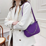 Pentalobe Chain Handbag Women Nylon Solid Messenger Bag Lady Crossbody Bags