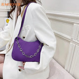 Pentalobe Chain Handbag Women Nylon Solid Messenger Bag Lady Crossbody Bags
