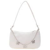 Pentalobe Chain Handbag Women Nylon Solid Messenger Bag Lady Crossbody Bags