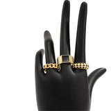 Personality Geometric Hollow Out Combination Ring