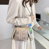 Women's Diamond Lattice Chain Mini Handbag