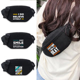 Print Waist Bag Men Women Fanny Packs Hip Belt Bags Money Travelling