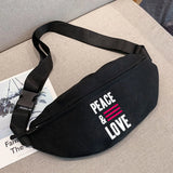 Print Waist Bag Men Women Fanny Packs Hip Belt Bags Money Travelling