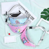 Sequins Print Unicorn Kids Fanny Pack Shoulder Belt Bag