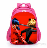 Pink Girl Backpack Cartoon Schoolbag with Lightening Schoolgirl