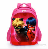 Pink Girl Backpack Cartoon Schoolbag with Lightening Schoolgirl