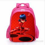 Pink Girl Backpack Cartoon Schoolbag with Lightening Schoolgirl