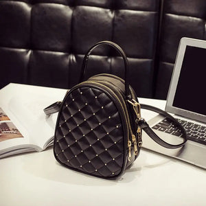 Plaid PU Leather Crossbody Bags for Women Messenger Bags Handbags
