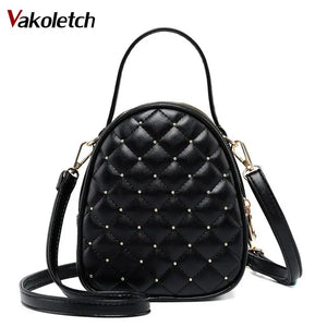 Plaid PU Leather Crossbody Bags for Women Messenger Bags Handbags