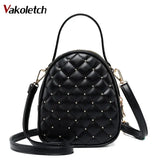 Plaid PU Leather Crossbody Bags for Women Messenger Bags Handbags