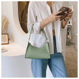 Plaid Pattern Shoulder Bag for Women Handbag Travel Tote