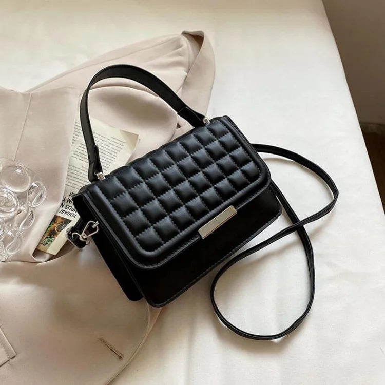 Plaid Shoulder Bag Small Handbag for Women