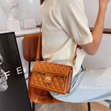 Summer Crossbody Bag Plaid Small Shoulder Bag