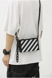 Plaid Striped Box Bag Pu Women Handbag Shoulder Bag Crossbody Bag
