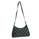 Plaid Women PU Leather Underarm Shoulder Bags Female Daily Totes Purse Pouch
