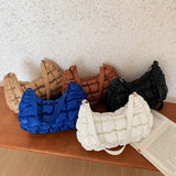 Soft Nylon Padded Tote Shoulder Bag Casual Purse Handbag Clutch