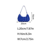 Soft Nylon Padded Tote Shoulder Bag Casual Purse Handbag Clutch