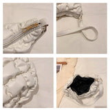 Soft Nylon Padded Tote Shoulder Bag Casual Purse Handbag Clutch