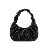 Pleated Handle Bags Solid Cloud Shoulder Tote Armpit Bag