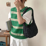 Plaid Shoulder Bag Large Capacity Women's Clutch Purse