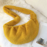 Women's Large-Capacity Furry One-Shoulder Bag