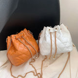 Plush Crossbody Bags Drawstring Handbag Small Purse Top-Handle Bag