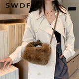 Large Capacity Faux Fur Women's Shoulder Bag