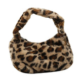 Leopard Print Shoulder Bag Casual Tote Satchel for Work Dating
