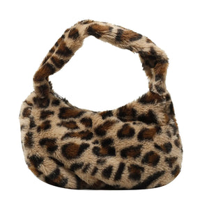 Leopard Print Shoulder Bag Casual Tote Satchel for Work Dating