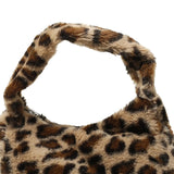 Leopard Print Shoulder Bag Casual Tote Satchel for Work Dating