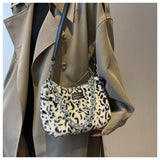Plush Shoulder Bags Women Winter Handbags Daily Versatile Female Handbag