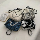 Plush Shoulder Bags Women Winter Handbags Daily Versatile Female Handbag
